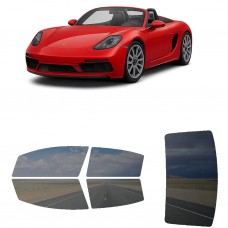 לרכב Porsche 718 Spider 2020 ציפוי חלונות שחורים רב פעמי סיליקון לחלונות קדמיים, אחוריים ולחלון האחורי