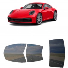 לרכב Porsche 911 2021 ציפוי חלונות שחורים רב פעמי סיליקון לחלונות קדמיים, אחוריים ולחלון האחורי