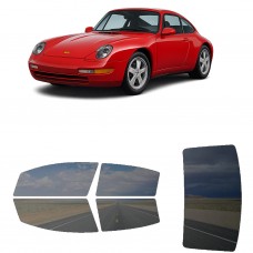 לרכב Porsche 911 Carrera 1998 ציפוי חלונות שחורים רב פעמי סיליקון לחלונות קדמיים, אחוריים ולחלון האחורי