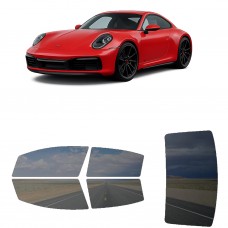 לרכב Porsche 911 Carrera4GTS 2020 ציפוי חלונות שחורים רב פעמי סיליקון לחלונות קדמיים, אחוריים ולחלון האחורי