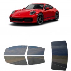 לרכב Porsche 911 Edition5oYearsPorscheDesign 2022 ציפוי חלונות שחורים רב פעמי סיליקון לחלונות קדמיים, אחוריים ולחלון האחורי