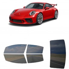 לרכב Porsche 911 GT3 2018 ציפוי חלונות שחורים רב פעמי סיליקון לחלונות קדמיים, אחוריים ולחלון האחורי