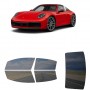 לרכב Porsche 911 Targe4 2021 ציפוי חלונות שחורים רב פעמי סיליקון לחלונות קדמיים, אחוריים ולחלון האחורי