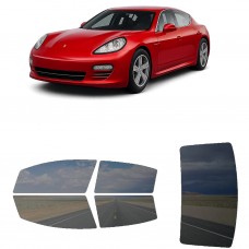 לרכב Porsche Panamera Sedan 2010 ציפוי חלונות שחורים רב פעמי סיליקון לחלונות קדמיים, אחוריים ולחלון האחורי