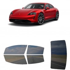 לרכב Porsche Taycan 2020 ציפוי חלונות שחורים רב פעמי סיליקון לחלונות קדמיים, אחוריים ולחלון האחורי