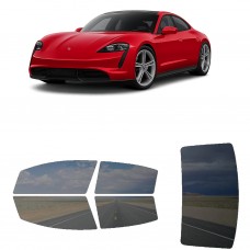 לרכב Porsche Taycan 2021 ציפוי חלונות שחורים רב פעמי סיליקון לחלונות קדמיים, אחוריים ולחלון האחורי