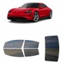 לרכב Porsche Taycan 2021 ציפוי חלונות שחורים רב פעמי סיליקון לחלונות קדמיים, אחוריים ולחלון האחורי