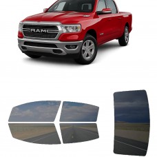 לרכב Ram 1500 Crew PU 2019 ציפוי חלונות שחורים רב פעמי סיליקון לחלונות קדמיים, אחוריים ולחלון האחורי