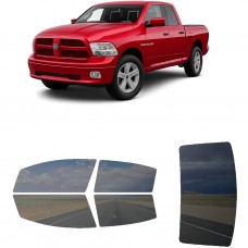 לרכב Ram 1500 Quad PU 2012 ציפוי חלונות שחורים רב פעמי סיליקון לחלונות קדמיים, אחוריים ולחלון האחורי