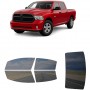 לרכב Ram 1500Classic Crew PU 2019 ציפוי חלונות שחורים רב פעמי סיליקון לחלונות קדמיים, אחוריים ולחלון האחורי