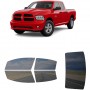 לרכב Ram 1500Classic Quad PU 2019 ציפוי חלונות שחורים רב פעמי סיליקון לחלונות קדמיים, אחוריים ולחלון האחורי