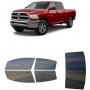 לרכב Ram 2500 Four-door 2013 ציפוי חלונות שחורים רב פעמי סיליקון לחלונות קדמיים, אחוריים ולחלון האחורי
