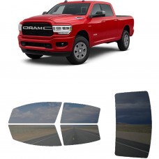 לרכב Ram 2500 Four-door 2019 ציפוי חלונות שחורים רב פעמי סיליקון לחלונות קדמיים, אחוריים ולחלון האחורי