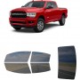 לרכב Ram 2500 Four-door 2019 ציפוי חלונות שחורים רב פעמי סיליקון לחלונות קדמיים, אחוריים ולחלון האחורי