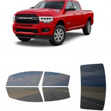 לרכב RAM 2500 Laramie 2021 ציפוי חלונות שחורים רב פעמי סיליקון לחלונות קדמיים, אחוריים ולחלון האחורי