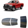 לרכב Ram 2500 Two-door 2009 ציפוי חלונות שחורים רב פעמי סיליקון לחלונות קדמיים, אחוריים ולחלון האחורי