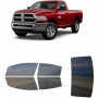 לרכב Ram 2500 Two-door 2013 ציפוי חלונות שחורים רב פעמי סיליקון לחלונות קדמיים, אחוריים ולחלון האחורי