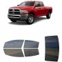 לרכב Ram 3500 Four-door 2010 ציפוי חלונות שחורים רב פעמי סיליקון לחלונות קדמיים, אחוריים ולחלון האחורי