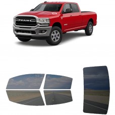 לרכב Ram 3500 Four-door 2019 ציפוי חלונות שחורים רב פעמי סיליקון לחלונות קדמיים, אחוריים ולחלון האחורי