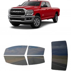 לרכב RAM 3500 Lone Star 2021 ציפוי חלונות שחורים רב פעמי סיליקון לחלונות קדמיים, אחוריים ולחלון האחורי