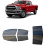 לרכב RAM 3500 Lone Star 2021 ציפוי חלונות שחורים רב פעמי סיליקון לחלונות קדמיים, אחוריים ולחלון האחורי