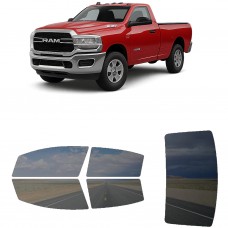 לרכב Ram 3500 Two-door 2019 ציפוי חלונות שחורים רב פעמי סיליקון לחלונות קדמיים, אחוריים ולחלון האחורי