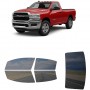 לרכב Ram 3500 Two-door 2019 ציפוי חלונות שחורים רב פעמי סיליקון לחלונות קדמיים, אחוריים ולחלון האחורי