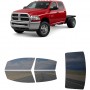 לרכב Ram 4500 Four-door 2017 ציפוי חלונות שחורים רב פעמי סיליקון לחלונות קדמיים, אחוריים ולחלון האחורי