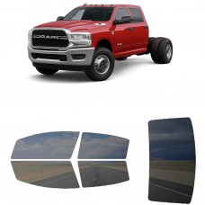 לרכב Ram 4500 Four-door 2019 ציפוי חלונות שחורים רב פעמי סיליקון לחלונות קדמיים, אחוריים ולחלון האחורי