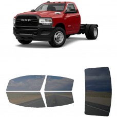 לרכב RAM 4500 Tradesman 2022 ציפוי חלונות שחורים רב פעמי סיליקון לחלונות קדמיים, אחוריים ולחלון האחורי