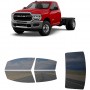 לרכב Ram 5500 Two-door 2020 ציפוי חלונות שחורים רב פעמי סיליקון לחלונות קדמיים, אחוריים ולחלון האחורי