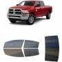 לרכב Ram 25003500 Crew PU 2012 ציפוי חלונות שחורים רב פעמי סיליקון לחלונות קדמיים, אחוריים ולחלון האחורי
