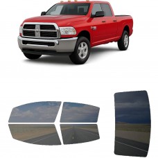 לרכב Ram 25003500 Quad PU 2012 ציפוי חלונות שחורים רב פעמי סיליקון לחלונות קדמיים, אחוריים ולחלון האחורי