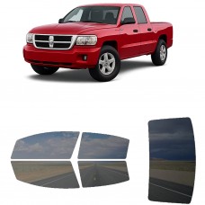 לרכב Ram Dakota Crew PU 2011 ציפוי חלונות שחורים רב פעמי סיליקון לחלונות קדמיים, אחוריים ולחלון האחורי