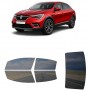 לרכב Renault Arkana 2021 ציפוי חלונות שחורים רב פעמי סיליקון לחלונות קדמיים, אחוריים ולחלון האחורי