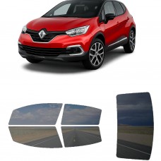 לרכב Renault Captur 2018 ציפוי חלונות שחורים רב פעמי סיליקון לחלונות קדמיים, אחוריים ולחלון האחורי