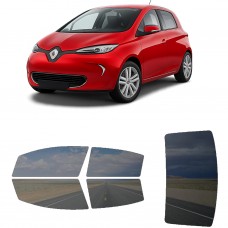 לרכב Renault Zoe 2012 ציפוי חלונות שחורים רב פעמי סיליקון לחלונות קדמיים, אחוריים ולחלון האחורי