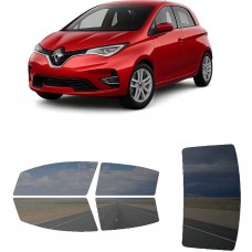 לרכב Renault Zoe 2021 ציפוי חלונות שחורים רב פעמי סיליקון לחלונות קדמיים, אחוריים ולחלון האחורי