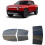 לרכב RIVIAN Cullinan 2019 ציפוי חלונות שחורים רב פעמי סיליקון לחלונות קדמיים, אחוריים ולחלון האחורי