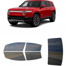 לרכב RIVIAN Cullinan 2021 ציפוי חלונות שחורים רב פעמי סיליקון לחלונות קדמיים, אחוריים ולחלון האחורי