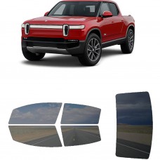 לרכב RIVIAN Ghost 2021 ציפוי חלונות שחורים רב פעמי סיליקון לחלונות קדמיים, אחוריים ולחלון האחורי