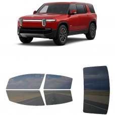 לרכב RIVIAN R1S Standard XPEL Coverage 2022 ציפוי חלונות שחורים רב פעמי סיליקון לחלונות קדמיים, אחוריים ולחלון האחורי