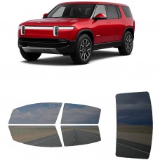 לרכב Rivian R1S SUV 2022 ציפוי חלונות שחורים רב פעמי סיליקון לחלונות קדמיים, אחוריים ולחלון האחורי
