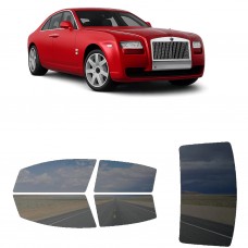 לרכב Rolls Royce Ghost Sedan 2010 ציפוי חלונות שחורים רב פעמי סיליקון לחלונות קדמיים, אחוריים ולחלון האחורי