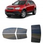 לרכב Saturn Vue SUV 2008 ציפוי חלונות שחורים רב פעמי סיליקון לחלונות קדמיים, אחוריים ולחלון האחורי