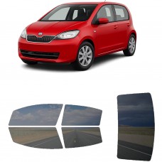 לרכב Skoda Citigo Five-door 2012 ציפוי חלונות שחורים רב פעמי סיליקון לחלונות קדמיים, אחוריים ולחלון האחורי