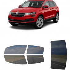 לרכב Skoda Karoq 2018 ציפוי חלונות שחורים רב פעמי סיליקון לחלונות קדמיים, אחוריים ולחלון האחורי
