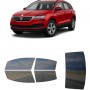 לרכב Skoda Karoq SE 2022 ציפוי חלונות שחורים רב פעמי סיליקון לחלונות קדמיים, אחוריים ולחלון האחורי
