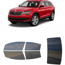 לרכב Skoda Kodiaq 2017 ציפוי חלונות שחורים רב פעמי סיליקון לחלונות קדמיים, אחוריים ולחלון האחורי