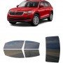 לרכב Skoda Kodiaq SE 2020 ציפוי חלונות שחורים רב פעמי סיליקון לחלונות קדמיים, אחוריים ולחלון האחורי